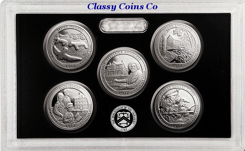 2017 US Mint Silver Proof Set ☆☆ COA and Original Box
