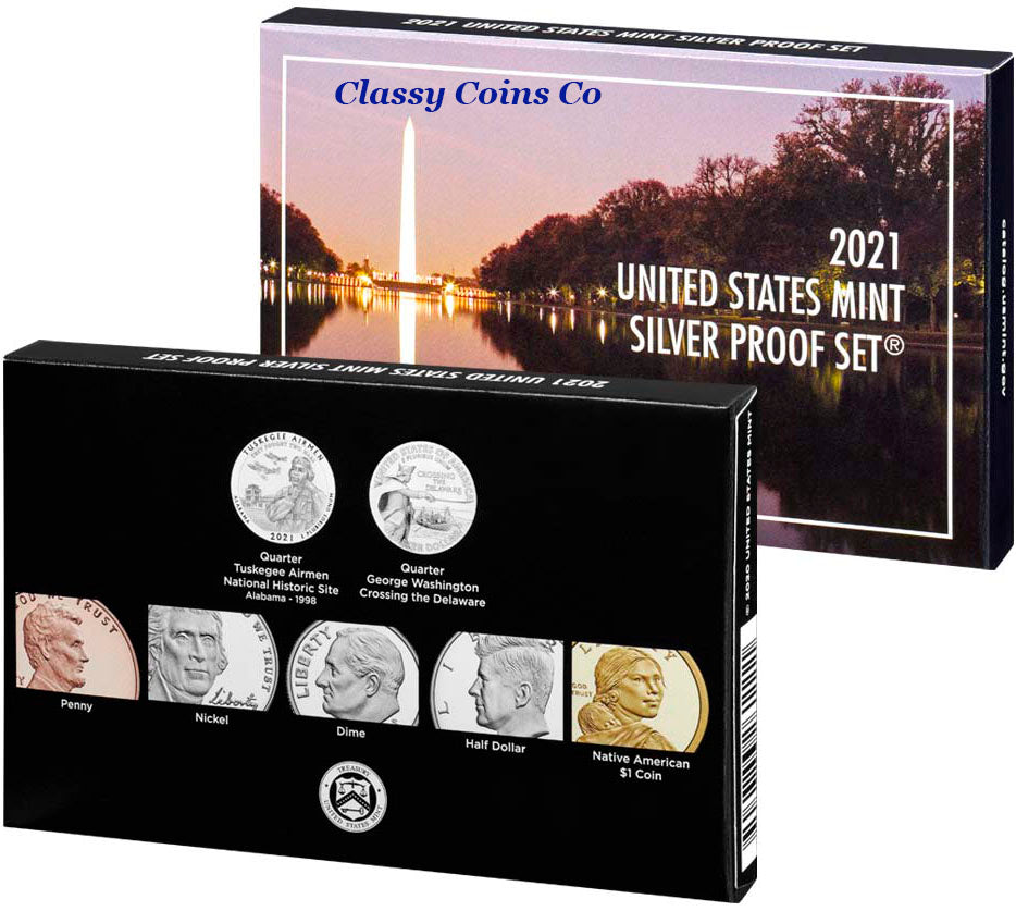 2021 US Mint Silver Proof Set ☆☆ COA and Original Box