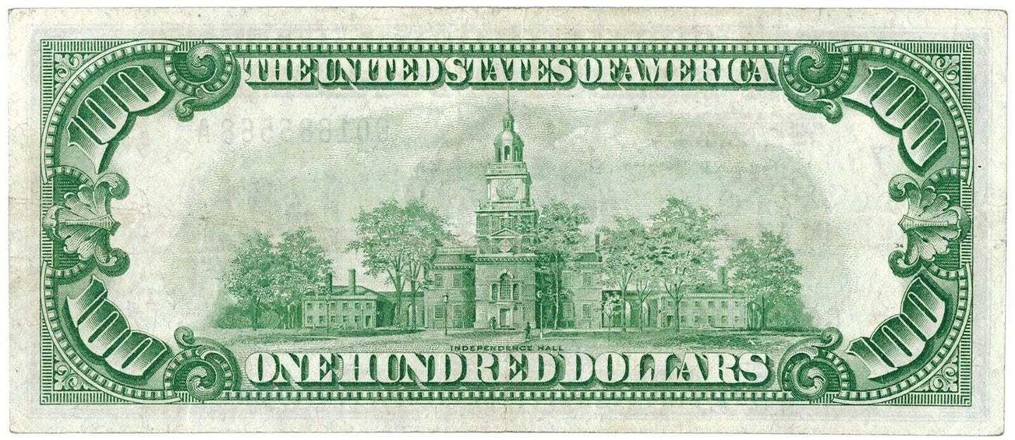 1928 A $100 Gold on Demand Federal Reserve Note ☆☆ Chicago, Illinois ☆☆ 568