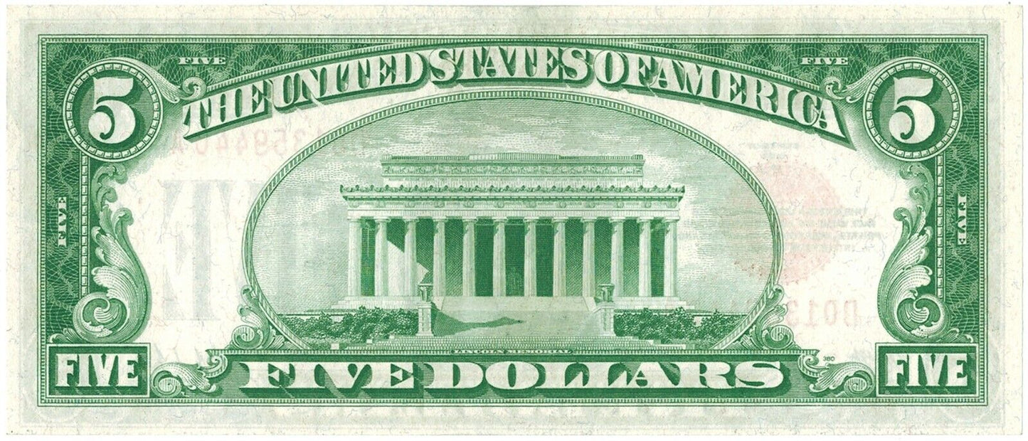 1928 A $5 Legal Tender Note ☆☆ FR 1526 ☆☆ Uncirculated ☆☆ Great For Sets 440A