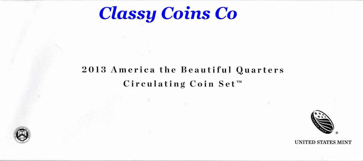 2013 P & D ATB Clad Circulating Quarter Set ☆☆ US Mint ☆☆ 10 Coin Set ☆☆