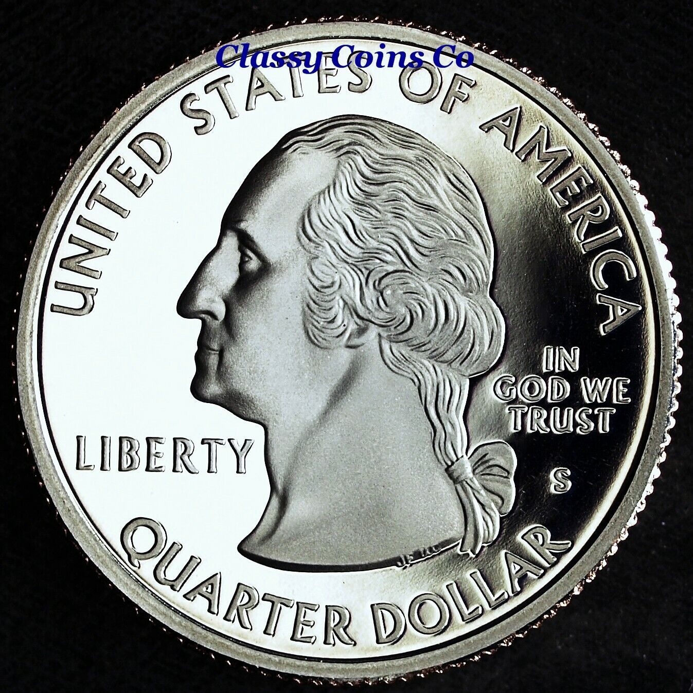 1999 S Georgia Silver Proof State Quarter ☆☆ Great For Sets ☆☆ From Proof Set
