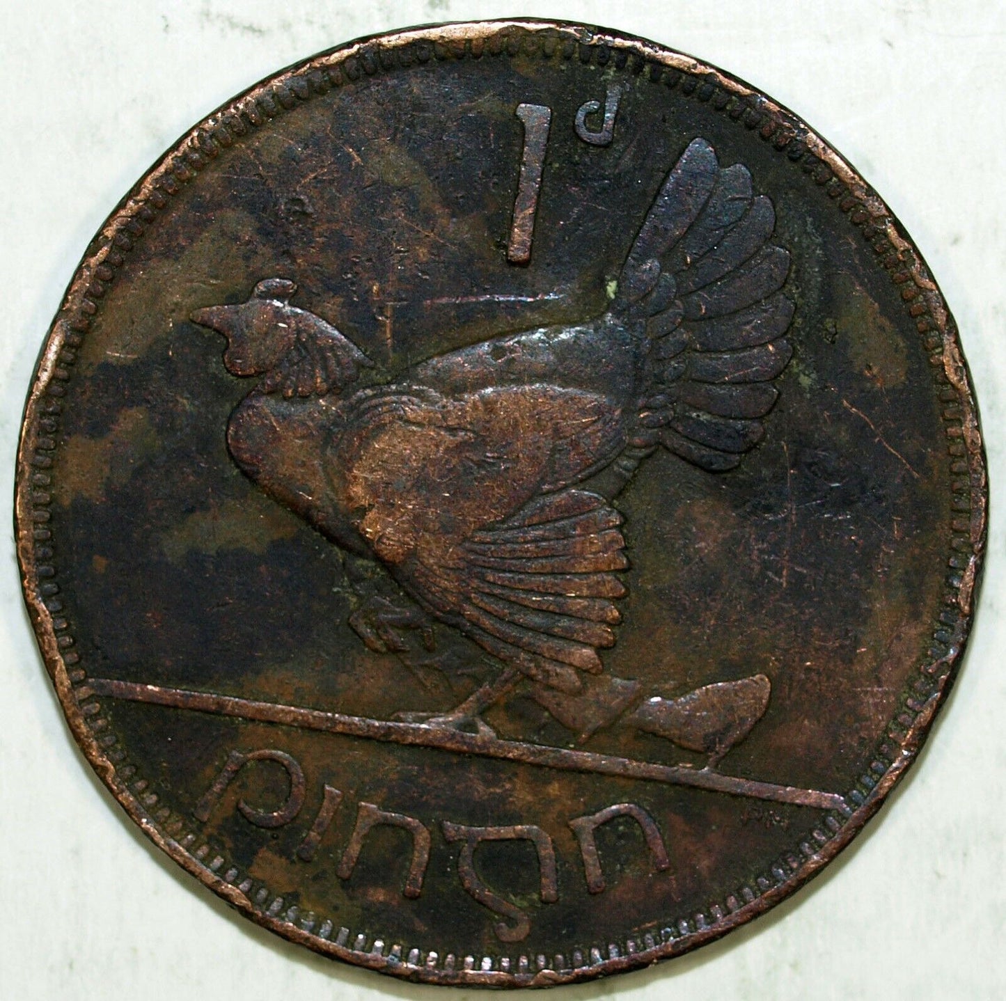 1937 Ireland One Penny Pingin☆☆ Circulated ☆☆ Great Collectible 514