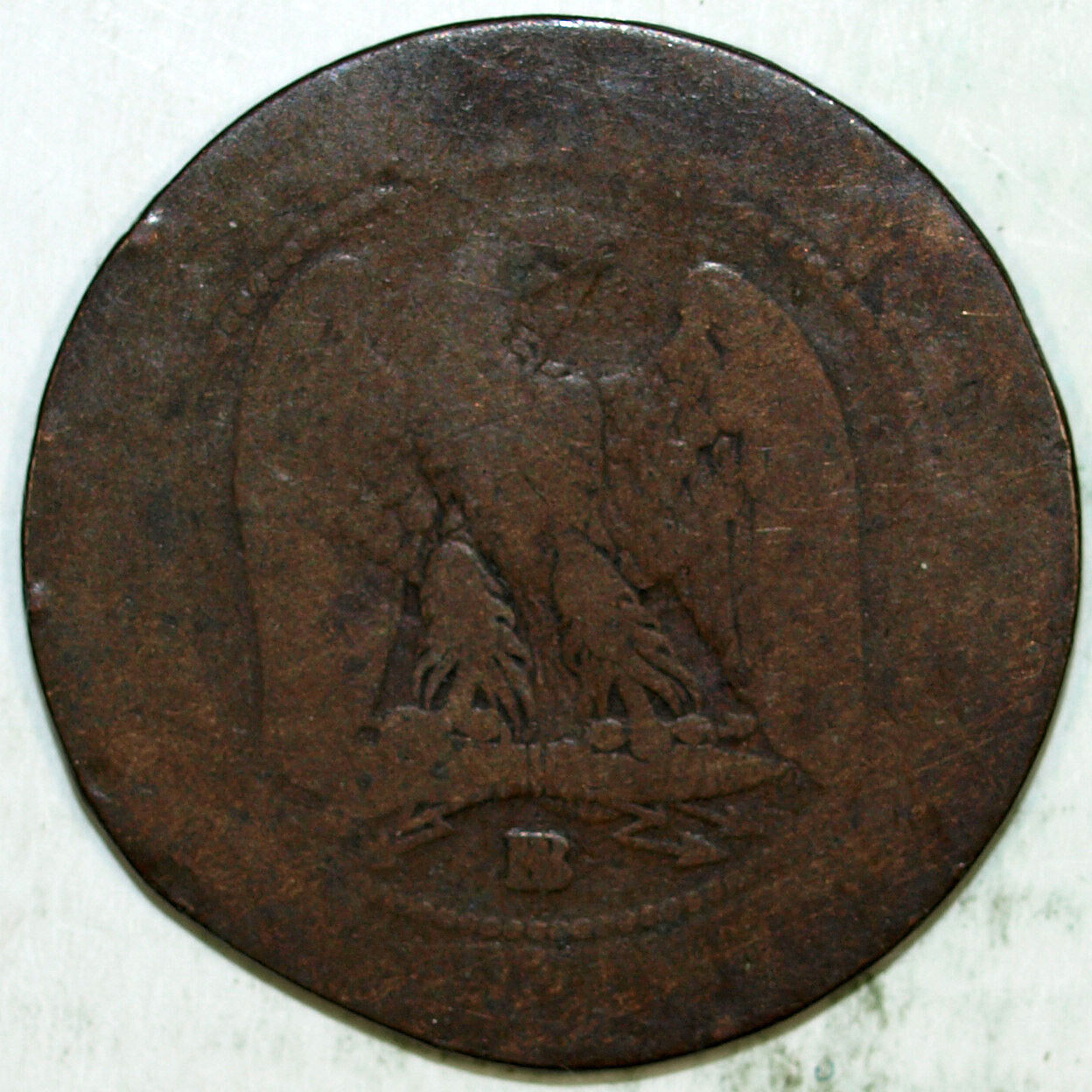 1862 France Dix Centimes Napoleon III Empereum ☆☆ Circulated ☆☆ 351