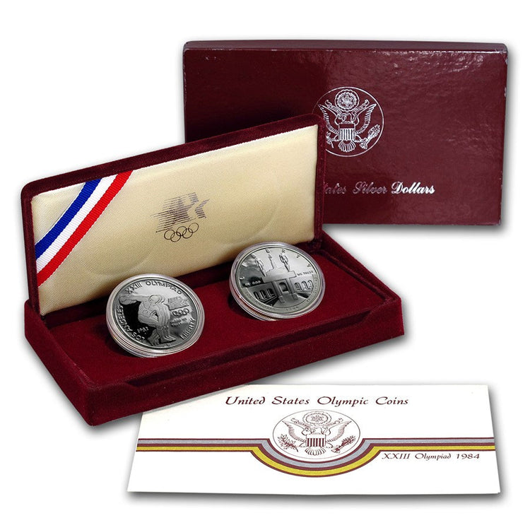 "Various modern US Mint Commemorative Coins, showcasing designs from 1982 to today."