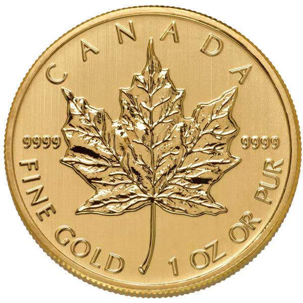 Buy & Sell Gold Canadian Maple Leaf's .9999 Fine Gold from Classy Coins Co.