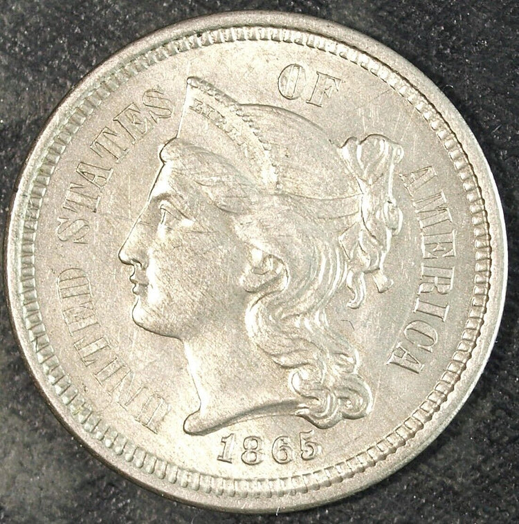 "Historic US 3 Cents and 2 Cents coins."