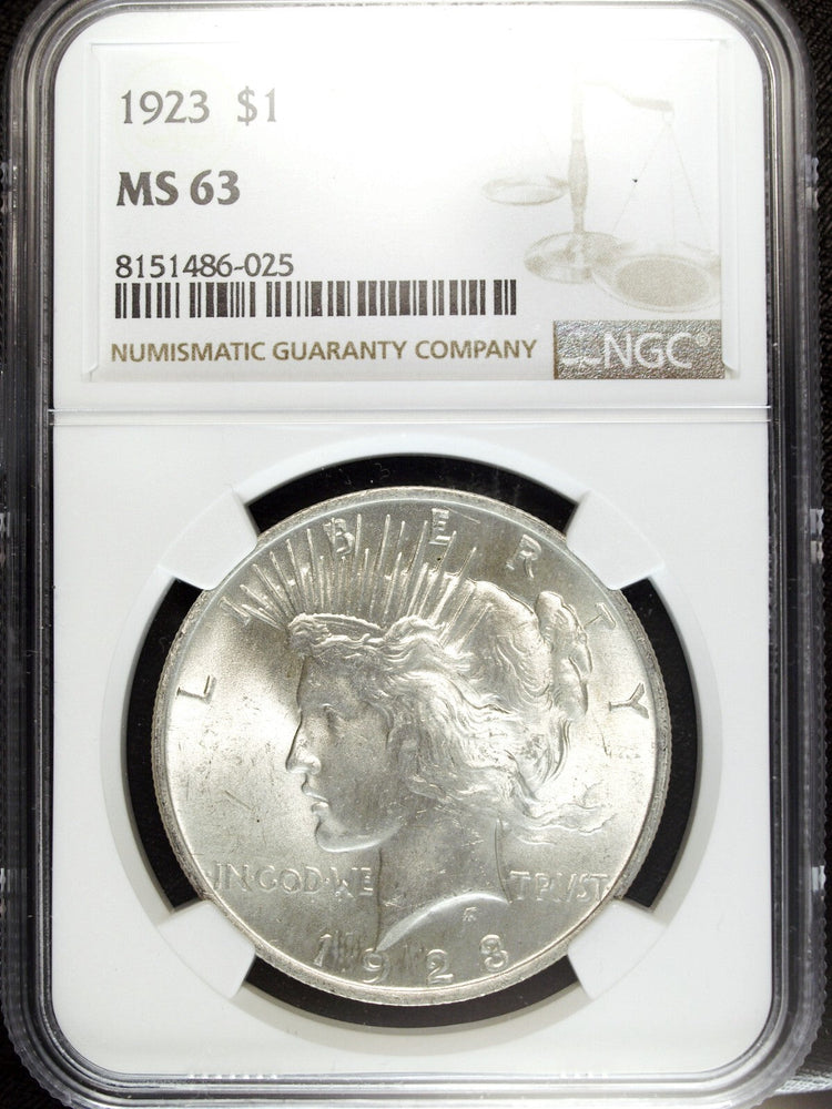 "Graded and ungraded Peace Silver Dollars from 1921-1935."