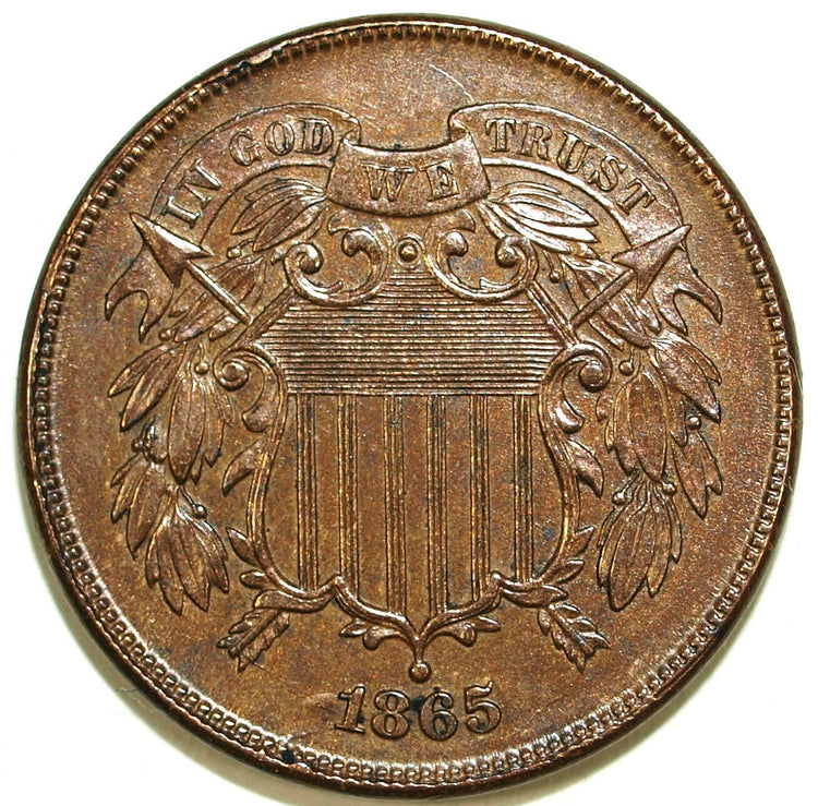 "Historic US 3 Cents and 2 Cents coins."