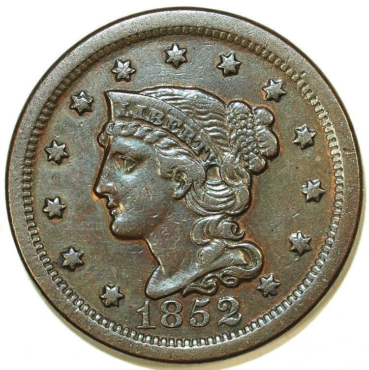 "Collection of historical US Large Cents (1793-1857), including both professionally graded and ungraded examples."
