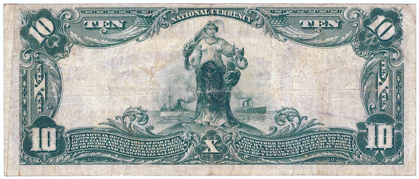 1902 $10 National Banknote San Francisco, CA. Anglo/London Paris ☆☆ Ch.# 9174 ☆☆