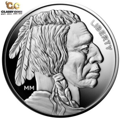 1 Ounce Mason Mint Silver Buffalo Indian Round .999 Fine 1 Troy Ounce ☆☆