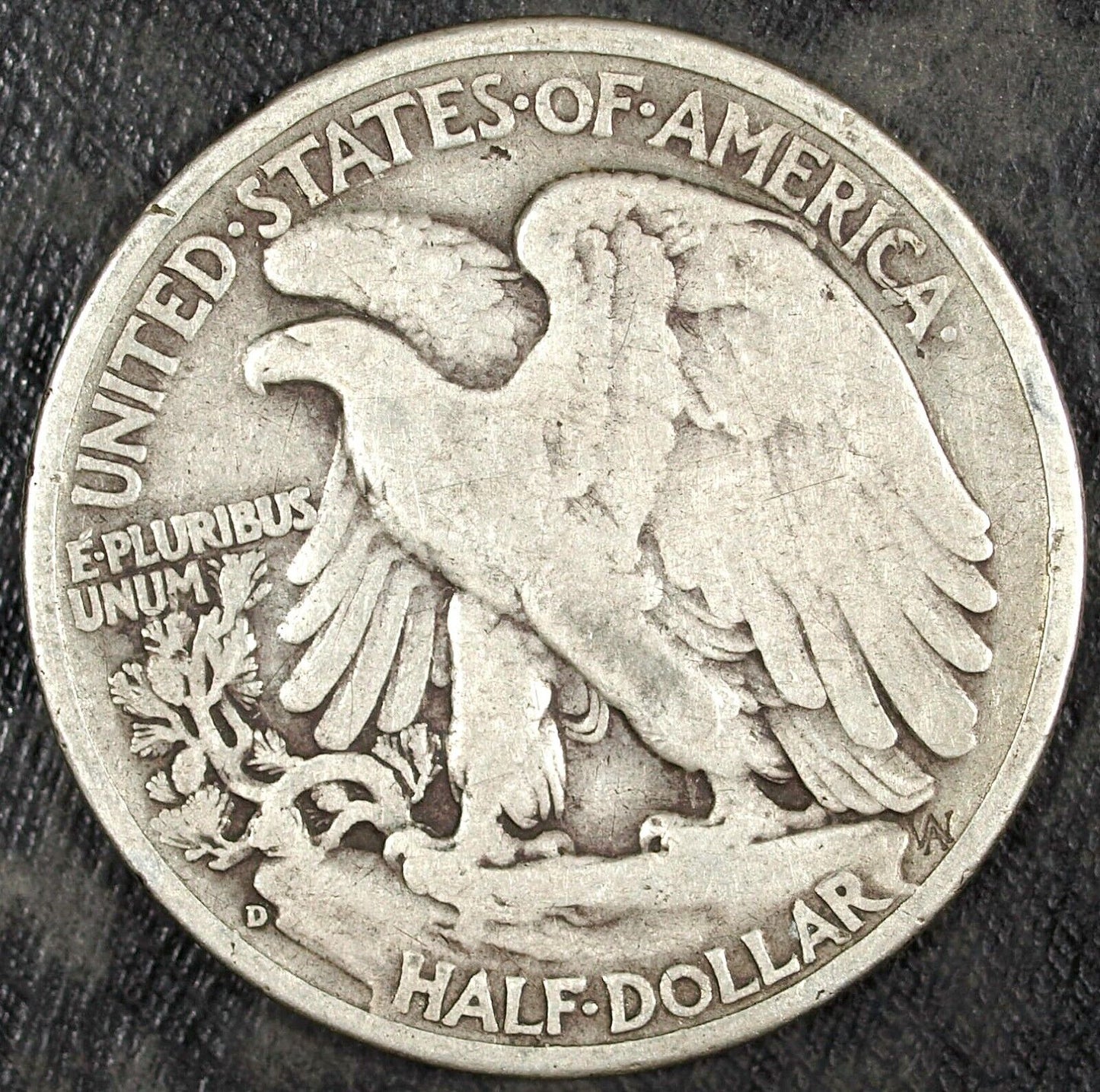 1938 D Walking Liberty Silver Half Dollar ☆☆ Circulated ☆☆ Great Set Filler 154