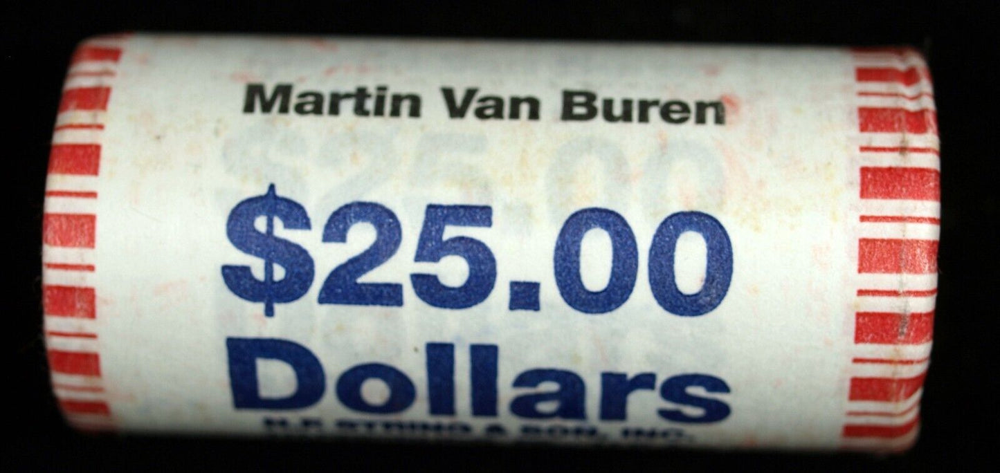 2008 Martin Van Buren Presidential $25 US Dollar Roll ☆☆ Unopened ☆☆ 518