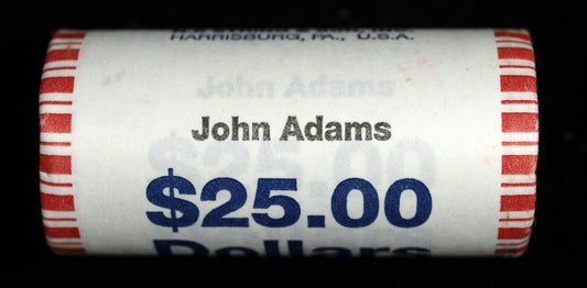 2007 John Adams Presidential $25 US Dollar Roll ☆☆ Unopened ☆☆ 512