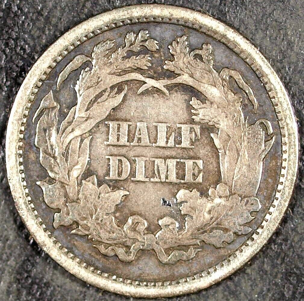 1872 P Seated Liberty Silver Half Dime ☆☆ Circulated ☆☆ Great For Sets 114