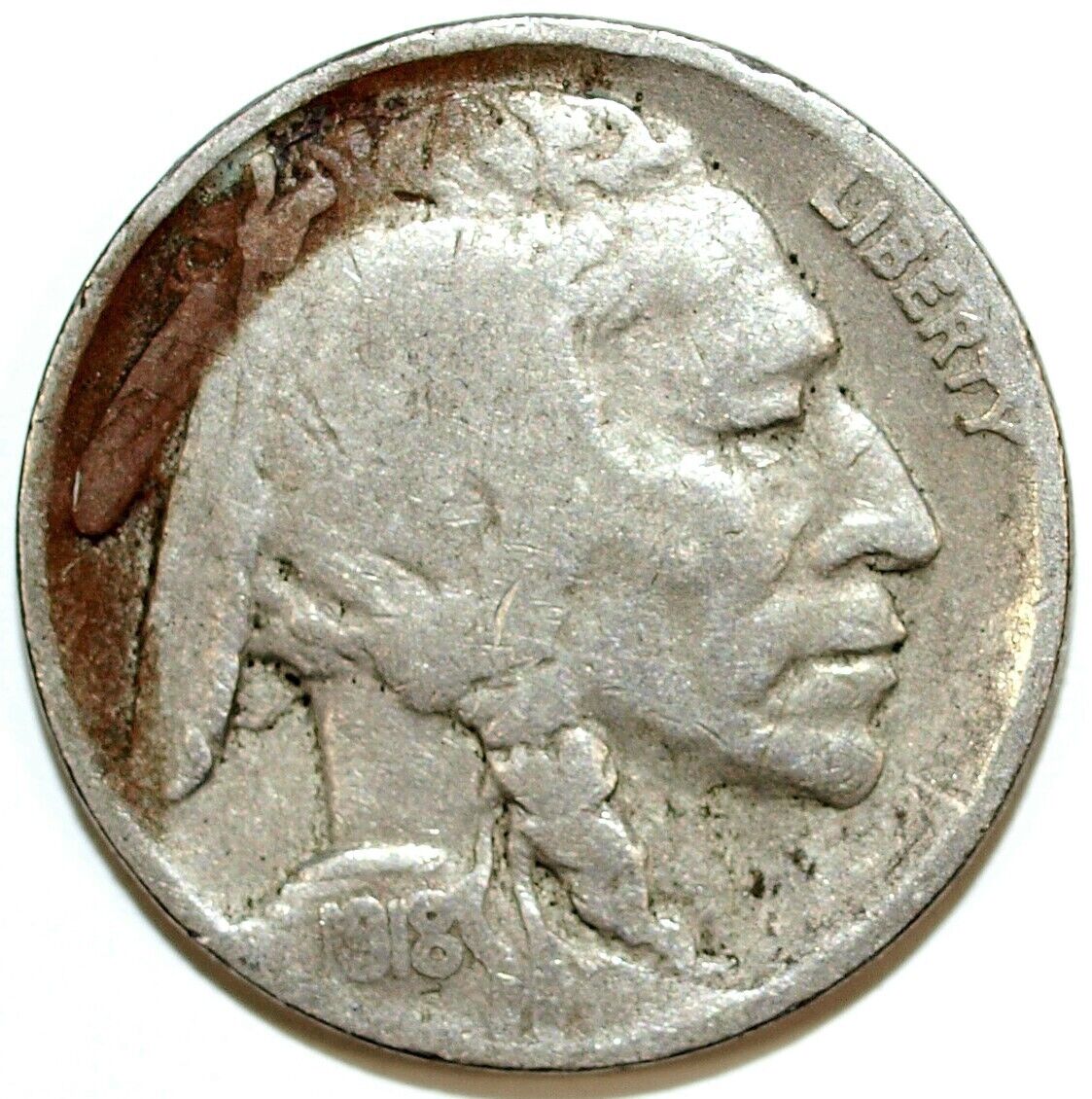 1918 S Buffalo Nickel ☆☆ Circulated ☆☆ Great Book Filler 706