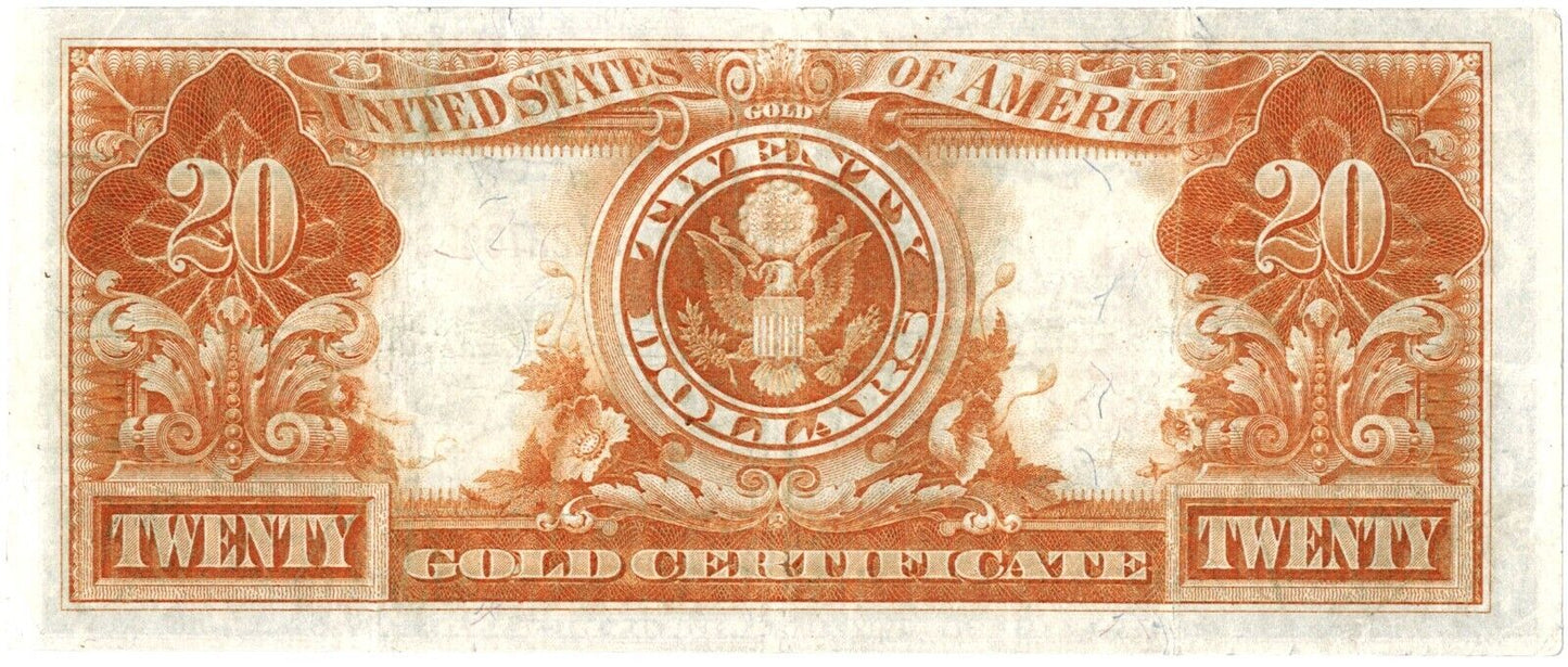 1922 XF $20 Large Size Gold Certificate ☆☆ Fr. 1187 ☆☆ 908