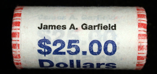 2011 James A. Garfield Presidential $25 US Dollar Roll ☆☆ Unopened ☆☆ 513