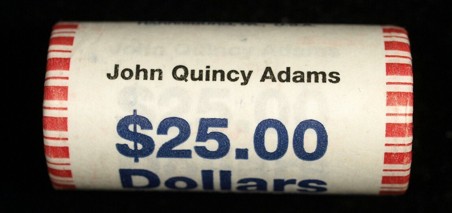 2008 John Quincy Adams Presidential $25 US Dollar Roll ☆☆ Unopened ☆☆ 506