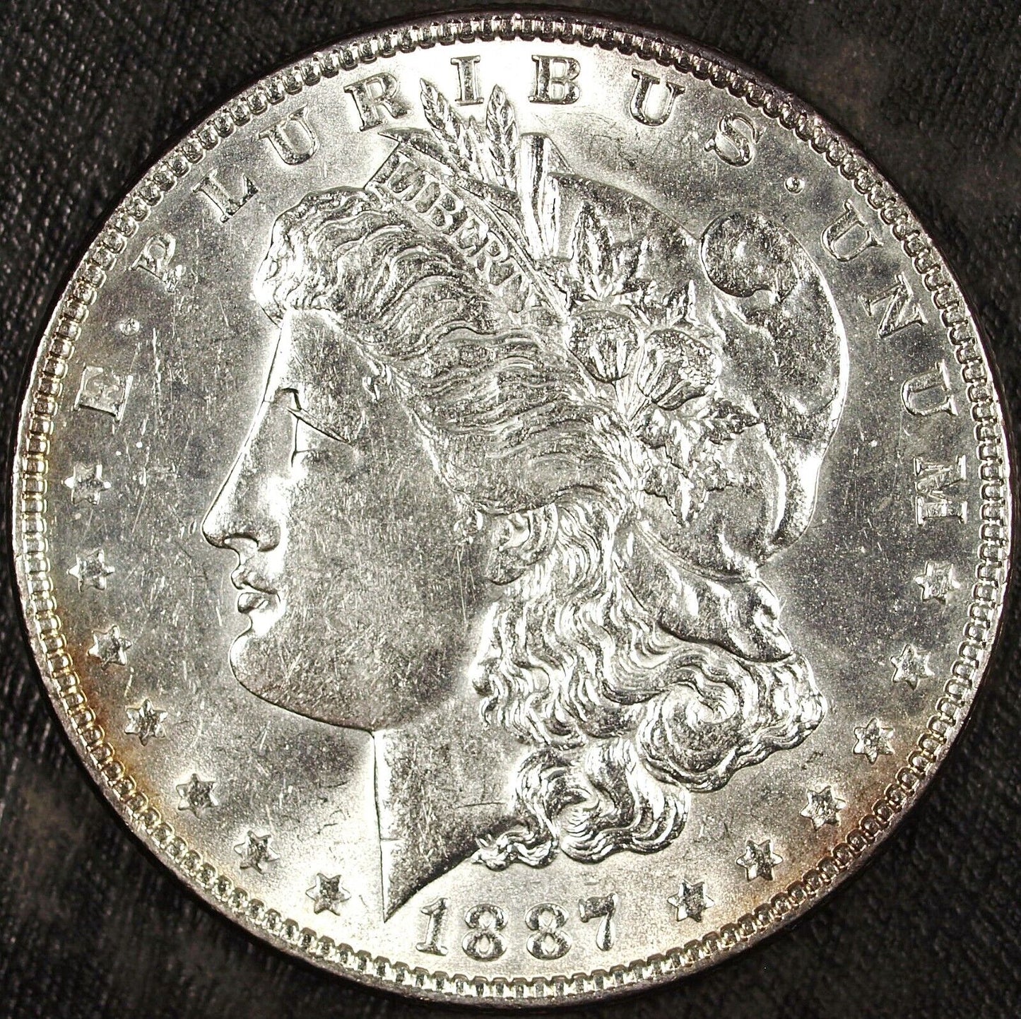 1887 P Morgan Silver Dollar ☆☆ UnCirculated Lightly Toned ☆☆ Great For Sets 152