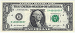 2013 $1 Cleveland Federal Reserve Note ☆☆ Millionaire Number ☆☆ D 40000000 F