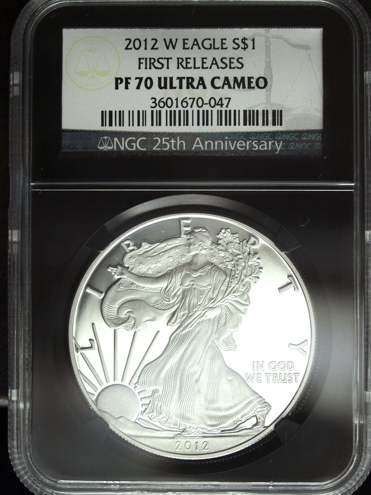 2012 W NGC PF 70 Proof American Silver Eagle ☆☆ First Release ☆☆ 047