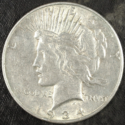 1934 D Peace Silver Dollar ☆☆ Circulated ☆☆ Great Set Filler 464