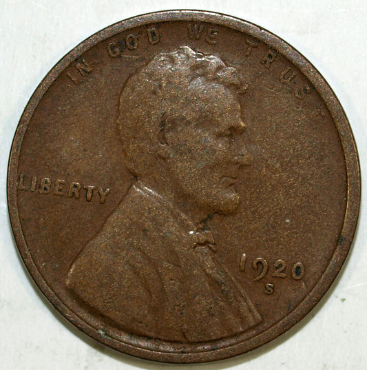 1920 S Lincoln Cent ☆☆ Circulated ☆☆ Great Set Filler 400