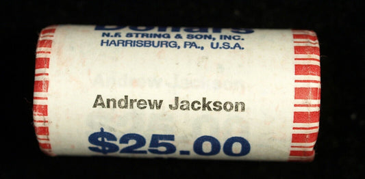 2008 Andrew Jackson Presidential $25 US Dollar Roll ☆☆ Unopened ☆☆ 503