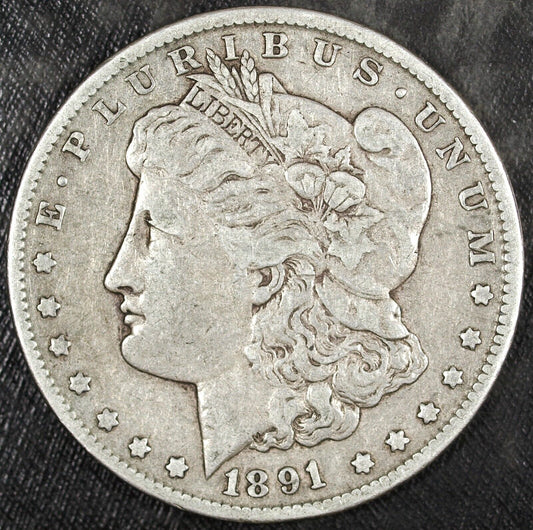 1891 CC Morgan Silver Dollar ☆☆ Circulated ☆☆ Great For Sets 191 Scarce