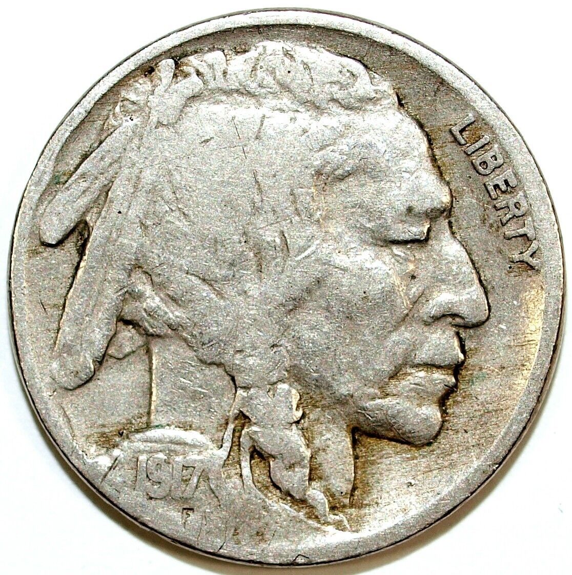 1917 P Buffalo Nickel ☆☆ Circulated ☆☆ Great Book Filler 703