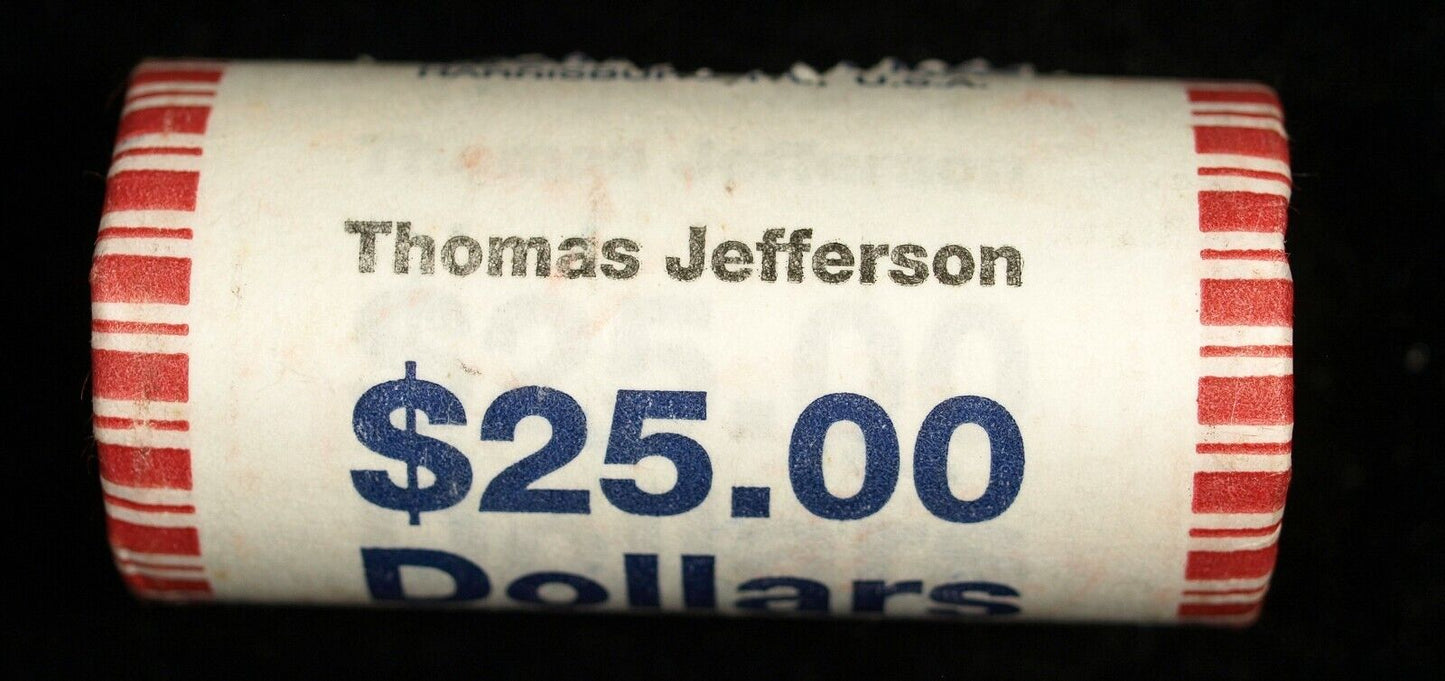 2007 Thomas Jefferson Presidential $25 US Dollar Roll ☆☆ Unopened ☆☆ 500