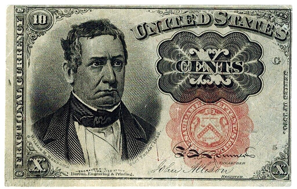 1874-75 5th Issue 10 Cent Fractional Currency ☆☆ Fr. 1266 ☆☆ Great Collectible