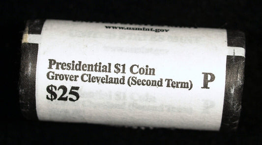 2012 P Grover Cleveland Presidential $25 US Mint Dollar Roll ☆☆ Unopened ☆☆ 301