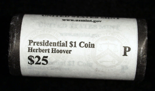 2014 P Herbert Hoover Presidential $25 US Mint Dollar Roll ☆☆ Unopened ☆☆ 304