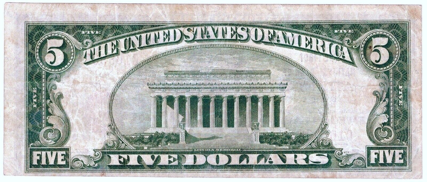 1929 $5 Type 1 Atlanta, Georgia National Bank Note ☆☆ Fr#1800-1 ☆☆