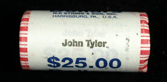 2008 John Tyler Presidential $25 US Dollar Roll ☆☆ Unopened ☆☆ 504