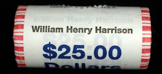 2009 William H. Harrison Presidential $25 US Dollar Roll ☆☆ Unopened ☆☆ 511