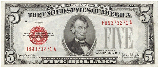 1928 F $5 Legal Tender Note ☆☆ FR 1531 ☆☆ Uncirculated ☆☆ Great For Sets 271A