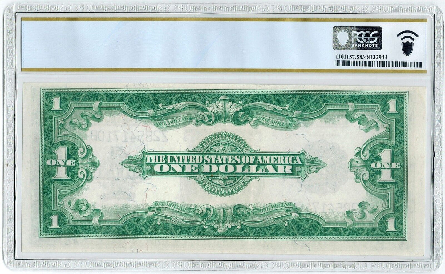 1923 PMG Choice AU 58 PPQ $1 Silver Certificate ☆☆ Fr. 237 ☆☆ Spellman/White 710