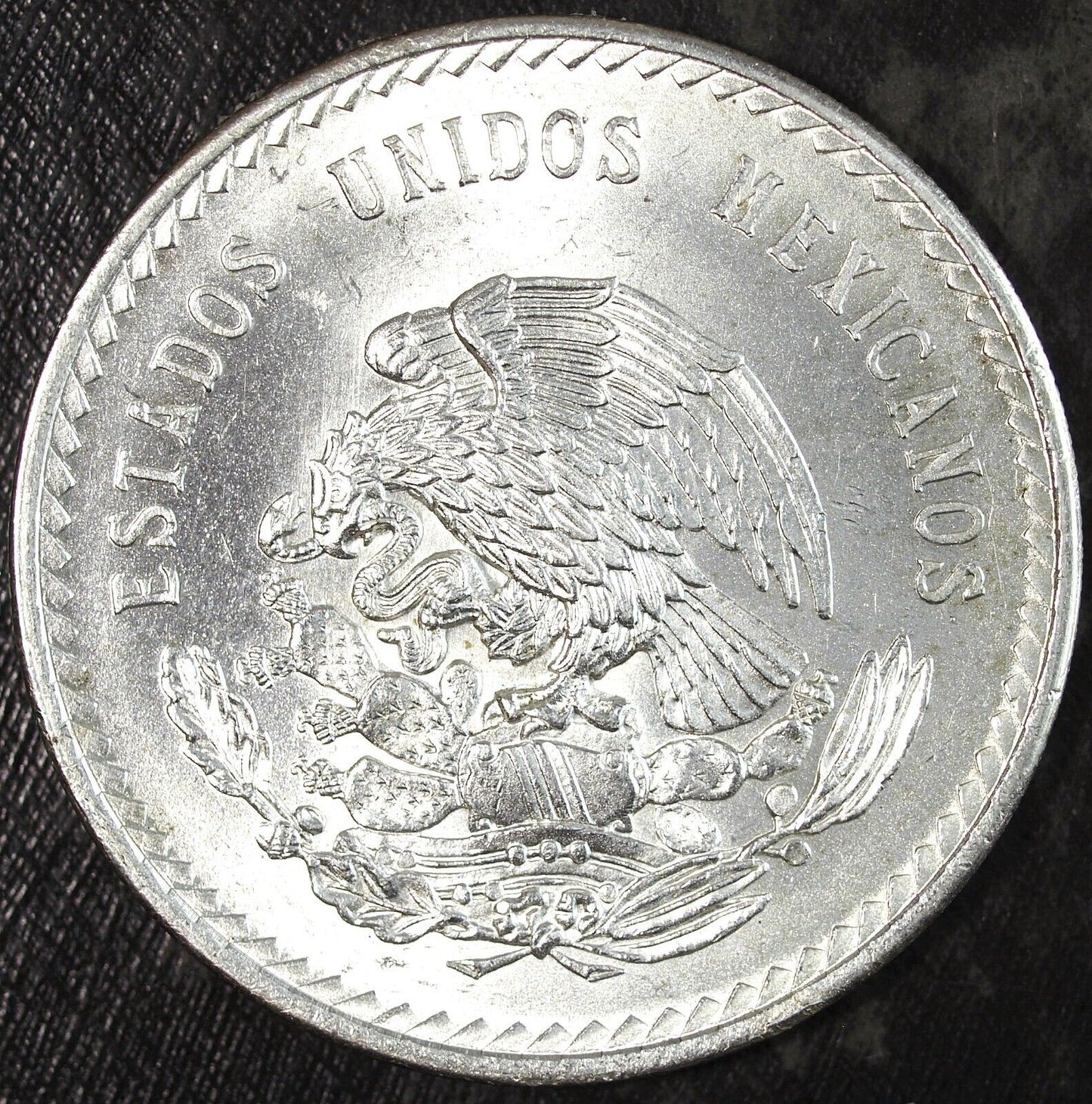 1948 Mexico Cinco 5 Pesos Silver Aztec Cuauhtemoc Uncirculated ☆☆ 311