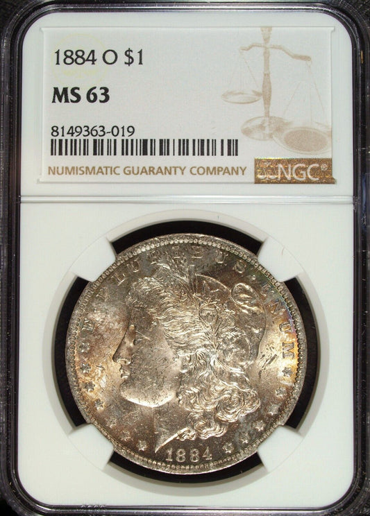 1884 O NGC MS 63 Morgan Silver Dollar ☆☆ Great Collectible ☆☆ 019