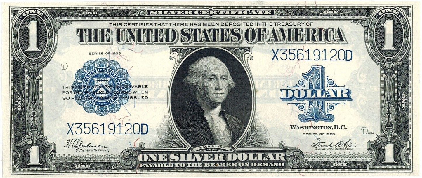 1923 Choice UNC $1 Silver Certificate ☆☆ Fr. 237 ☆☆ Spellman/White 120