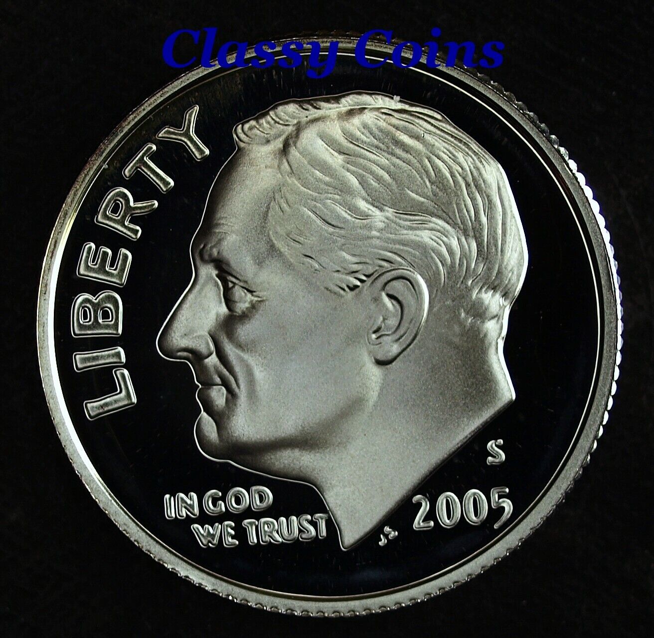 2005 S Silver Proof Roosevelt Dime ☆☆ Ultra Cameos ☆☆ Fresh Out of Proof Set 385