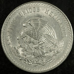 1948 Mexico Cinco 5 Pesos Silver Aztec Cuauhtemoc Uncirculated ☆☆ 607