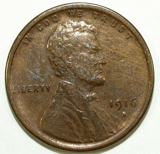 1916 S Lincoln Cent ☆☆ Circulated ☆☆ Great Set Filler 362