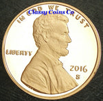 2016 S Proof Lincoln Cent ☆☆ Great For Sets ☆☆ Fresh From Proof Set ☆☆
