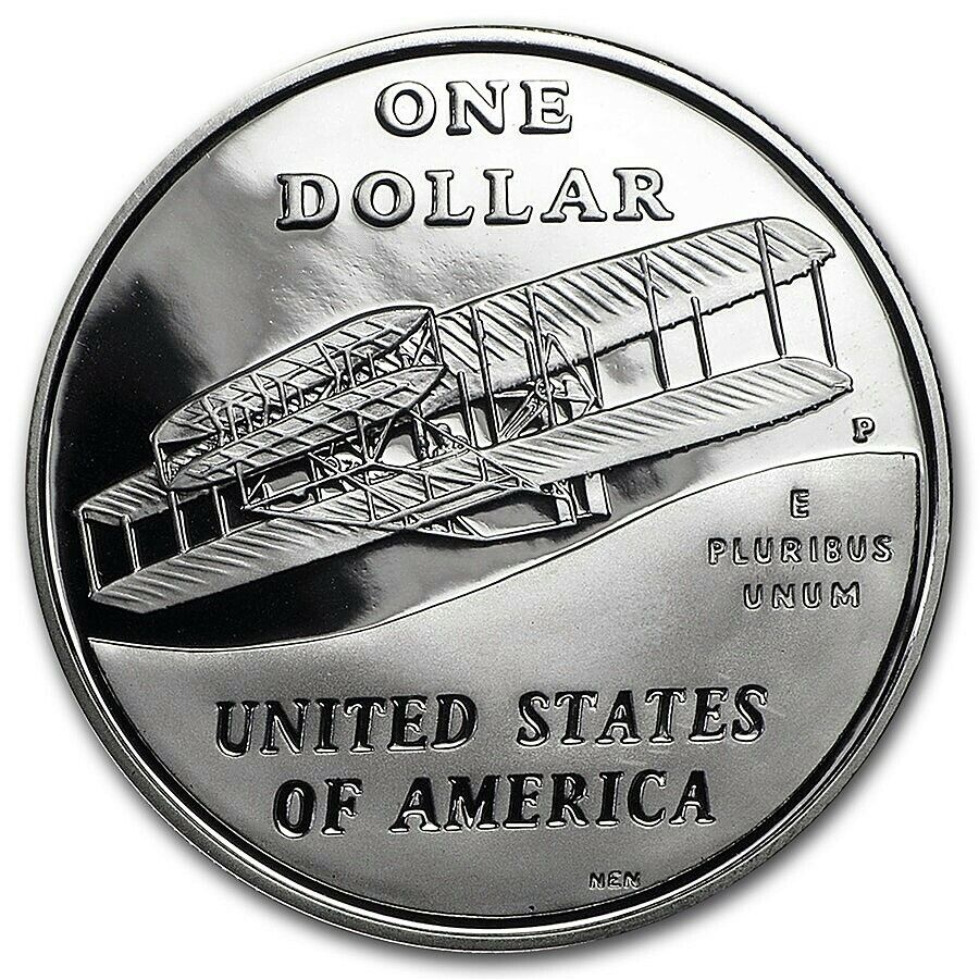 2003 P Proof Silver First Flight Centennial Commorative Dollar Set ☆☆ Box W/COA