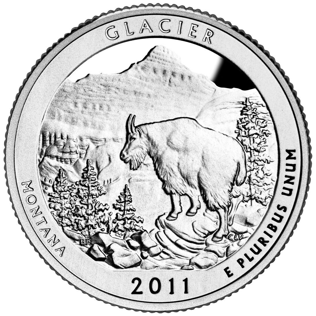 2011 S Glacier Clad Proof Quarter ☆☆ National Parks ATB ☆☆